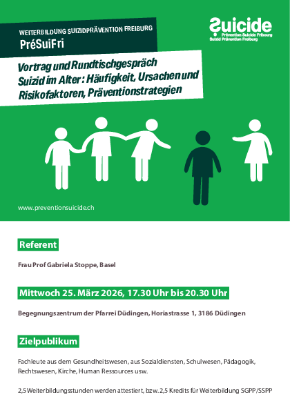 Programm „Suizid im Alter : Häufigkeit, Ursachen und Risikofaktoren, Präventionstrategien"